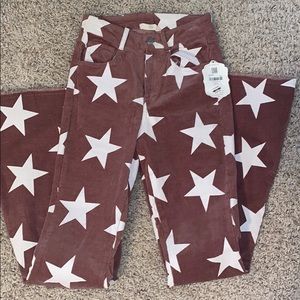Altr’d State Cordoury Star Flare Pants XS